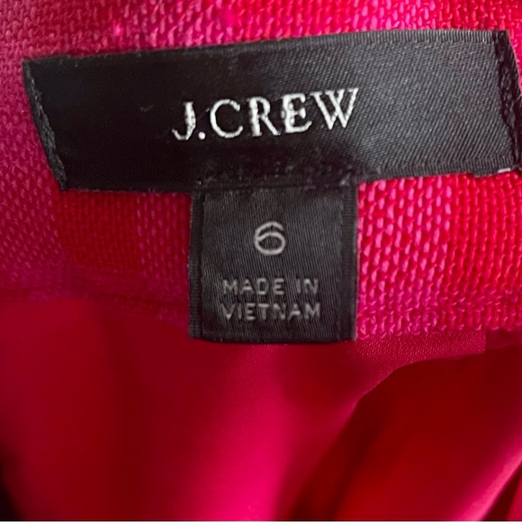 EUC (worn once) J Crew Career/ work appropriate Mini Skirt size 6 Red and Pink - Picture 5 of 7